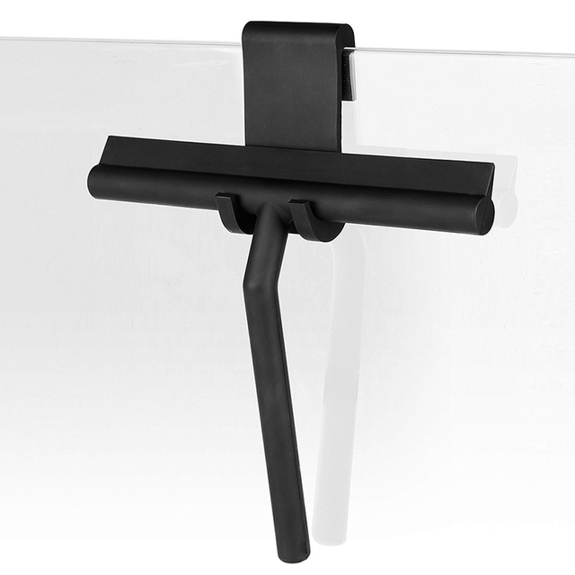 Shower Squeegee Black Silicone Window Floor Cleaning Bathroom Products