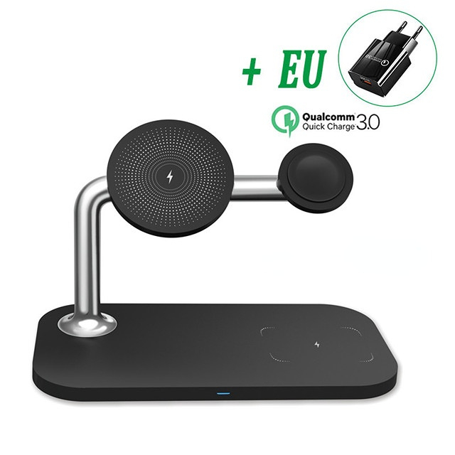 30W 3 in 1 Magnetic Wireless Charger Stand for iPhone 13 12 Pro Max Mini Qi Fast Chargers for Apple Watch 6 7 SE Airpods Pro 2 3