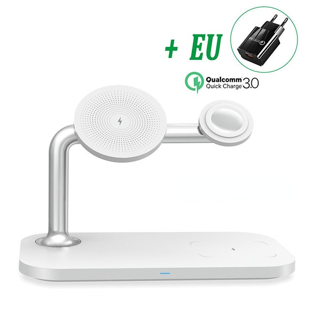 30W 3 in 1 Magnetic Wireless Charger Stand for iPhone 13 12 Pro Max Mini Qi Fast Chargers for Apple Watch 6 7 SE Airpods Pro 2 3