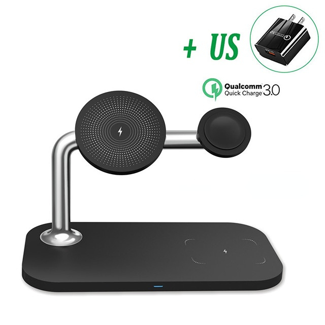 30W 3 in 1 Magnetic Wireless Charger Stand for iPhone 13 12 Pro Max Mini Qi Fast Chargers for Apple Watch 6 7 SE Airpods Pro 2 3