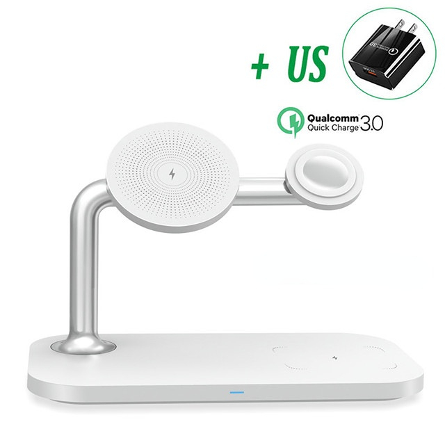 30W 3 in 1 Magnetic Wireless Charger Stand for iPhone 13 12 Pro Max Mini Qi Fast Chargers for Apple Watch 6 7 SE Airpods Pro 2 3