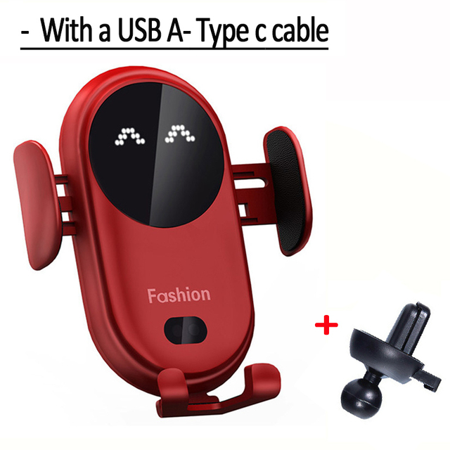 30W Car Wireless Charger Car Phone Holder for iPhone 12 12ProMax 11 11Pro X XR XSMAX 8 7 Plus Intelligent Infrared Phone Holder