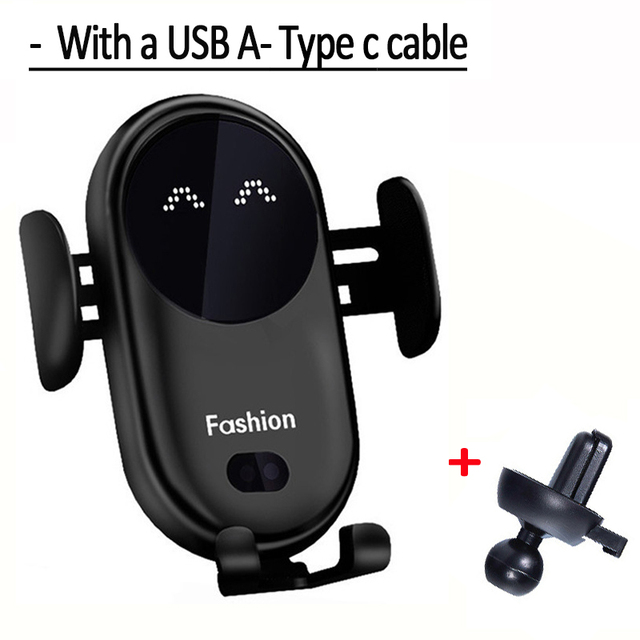 30W Car Wireless Charger Car Phone Holder for iPhone 12 12ProMax 11 11Pro X XR XSMAX 8 7 Plus Intelligent Infrared Phone Holder