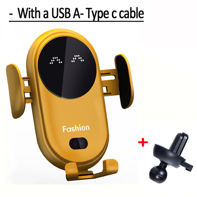 30W Car Wireless Charger Car Phone Holder for iPhone 12 12ProMax 11 11Pro X XR XSMAX 8 7 Plus Intelligent Infrared Phone Holder
