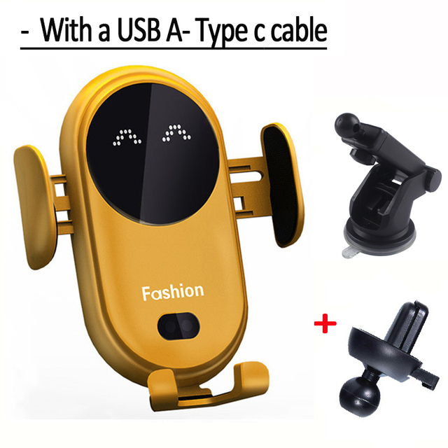 30W Car Wireless Charger Car Phone Holder for iPhone 12 12ProMax 11 11Pro X XR XSMAX 8 7 Plus Intelligent Infrared Phone Holder