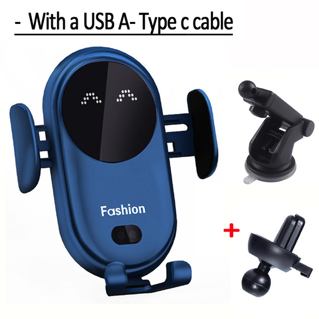30W Car Wireless Charger Car Phone Holder for iPhone 12 12ProMax 11 11Pro X XR XSMAX 8 7 Plus Intelligent Infrared Phone Holder