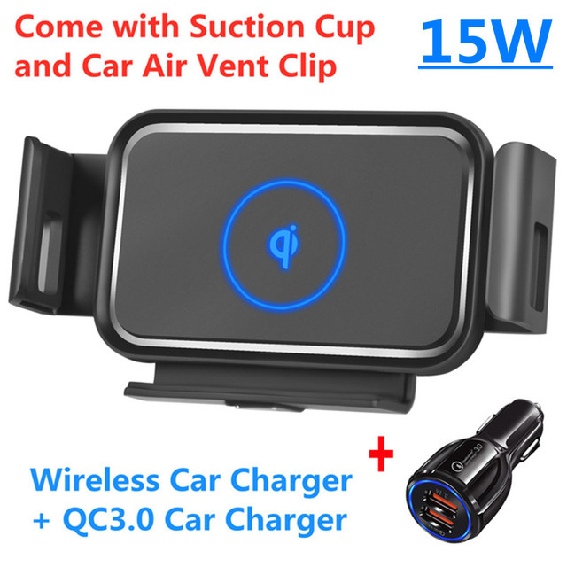 20W fast charging car Qi wireless charger folding screen mobile phone holder for Samsung Galaxy Z folding 3 2 iPhone 13 12 Max