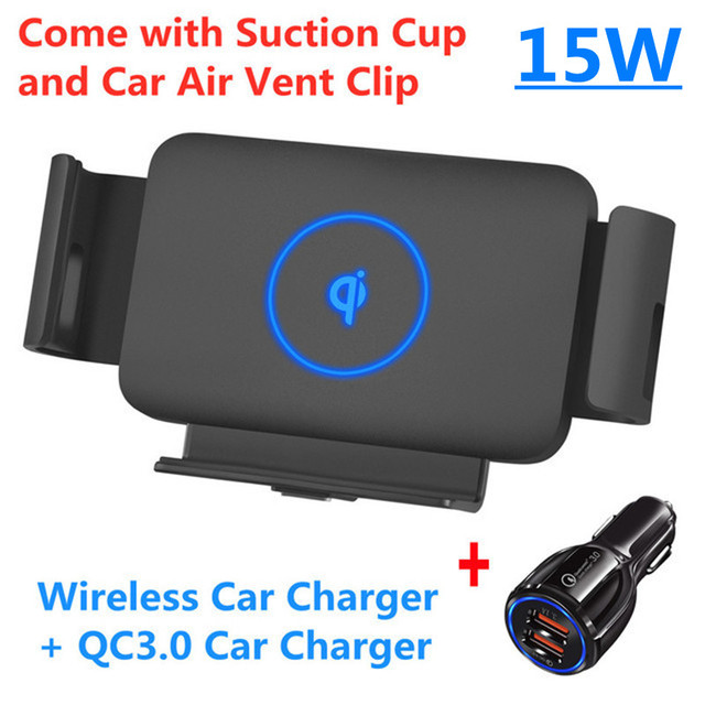 20W fast charging car Qi wireless charger folding screen mobile phone holder for Samsung Galaxy Z folding 3 2 iPhone 13 12 Max