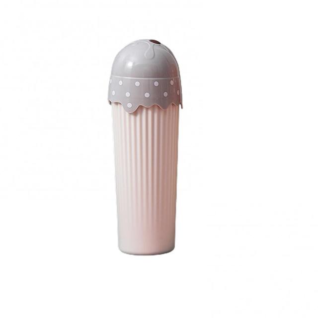 350ml Travel Toothbrush Box Cute Cartoon Ice Cream Shape Portable Toothpaste Storage Wash Cup Tooth Brushing Mug
