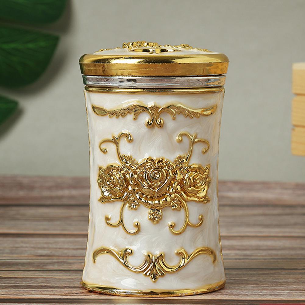 2pcs European Retro Toothpick Box Plastic Luxury Toothpick Organizer Box Household Toothpick Dispenser Box Desktop Decor for Home