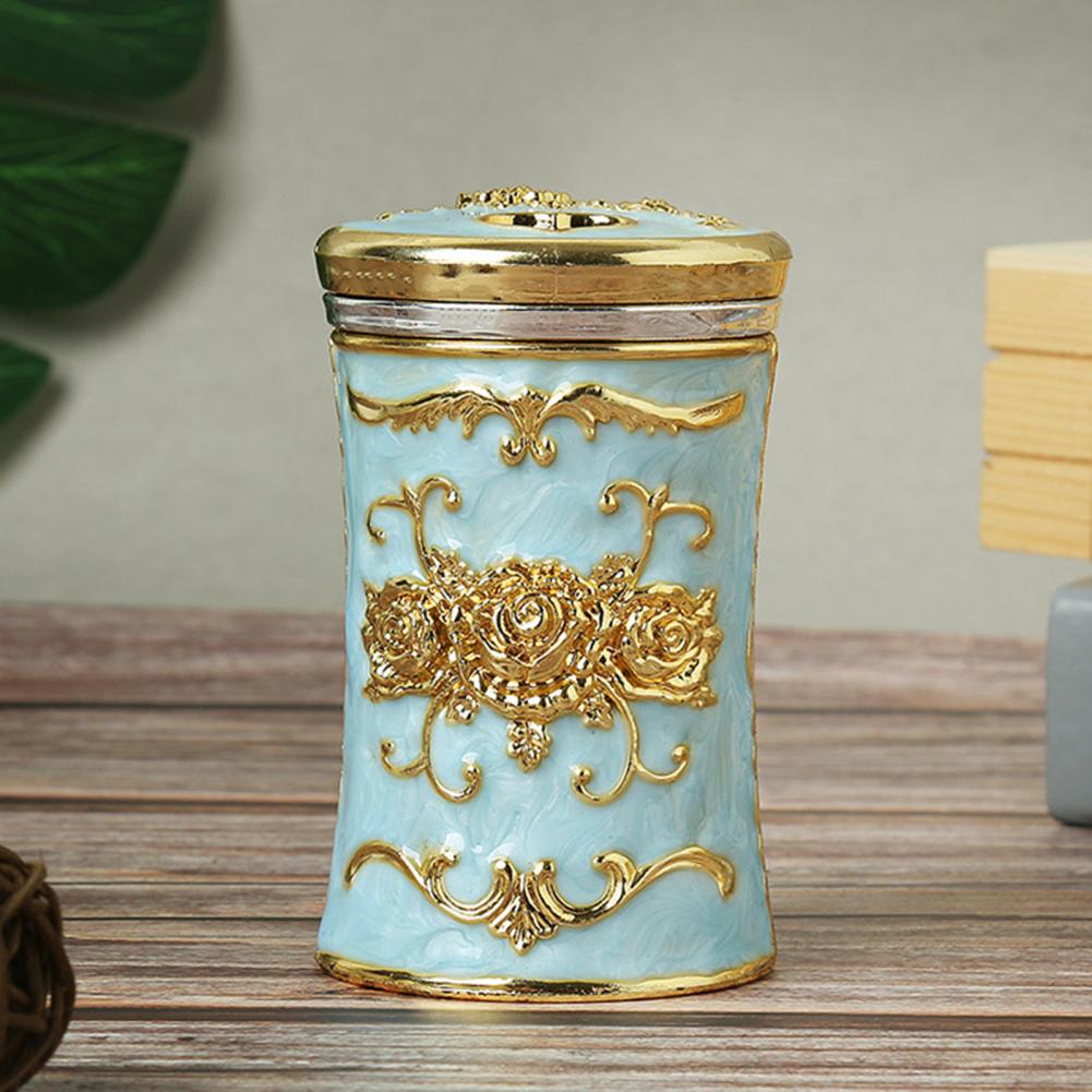 2pcs European Retro Toothpick Box Plastic Luxury Toothpick Organizer Box Household Toothpick Dispenser Box Desktop Decor for Home