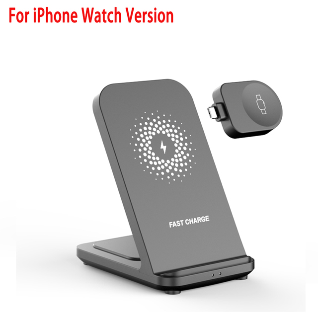 30W Wireless Charger Stand For Samsung Galaxy Watch 4 Active 2/1 3 IN 1 Qi Fast Charging Dock Station For iPhone Samsung S21/S20