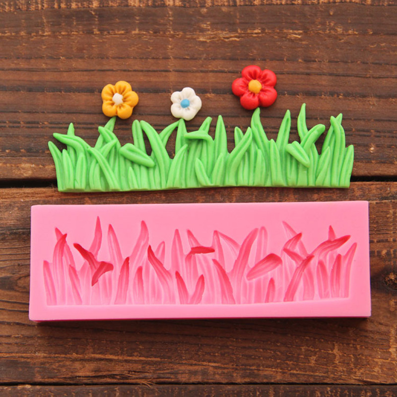 Grass Shaped Silicone Cake Mold Kitchen Baking Mold Sugar Craft Fondant Kitchen Cake Tools Chocolate Mold Cake Decoration Silicone Mold