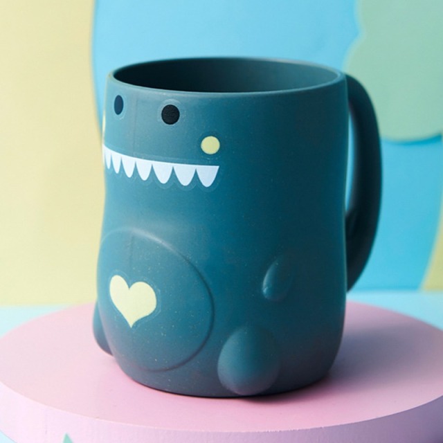 Mouth Couples Cups PP Baby Drinking Cup Cute Dinosaur Toothbrush Cup Coffee Tea Mug Bathroom kitchen Supplies