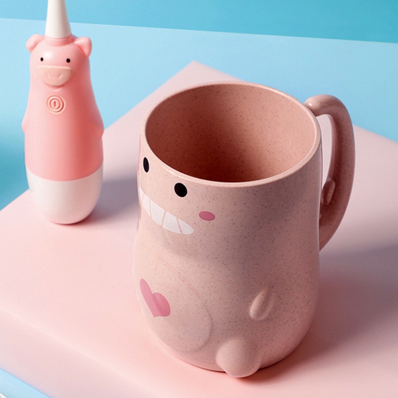 Mouth Couples Cups PP Baby Drinking Cup Cute Dinosaur Toothbrush Cup Coffee Tea Mug Bathroom kitchen Supplies