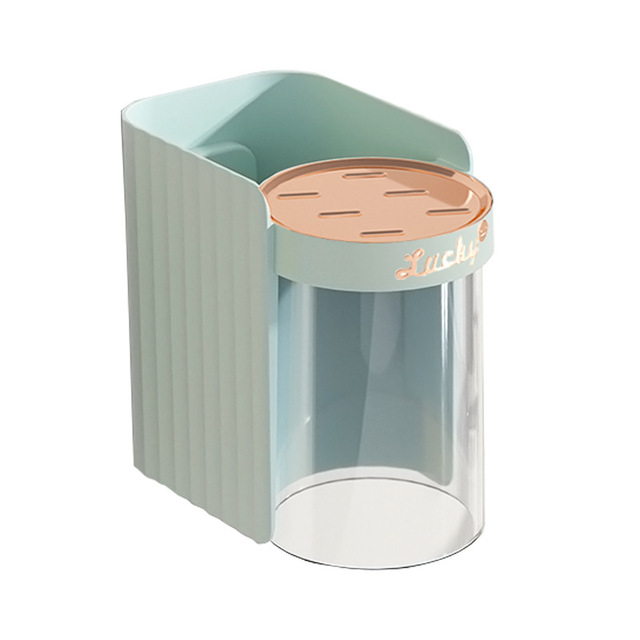 Attractive Gargle Cup Toothbrush Case for Couples ToothPaste Holder Drain Mouth Wash Cups Bathroom Items Wall Mount Teeth Clean