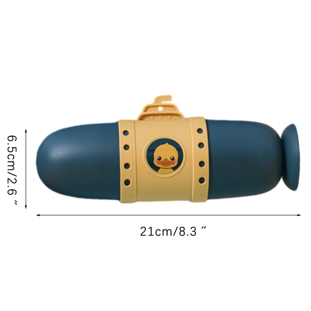 Portable Travel Toothbrush Storage Box Kids Cartoon Toothbrush Toothpaste Case Submarine Washing Gargle Toothbrush Cup Bathroom