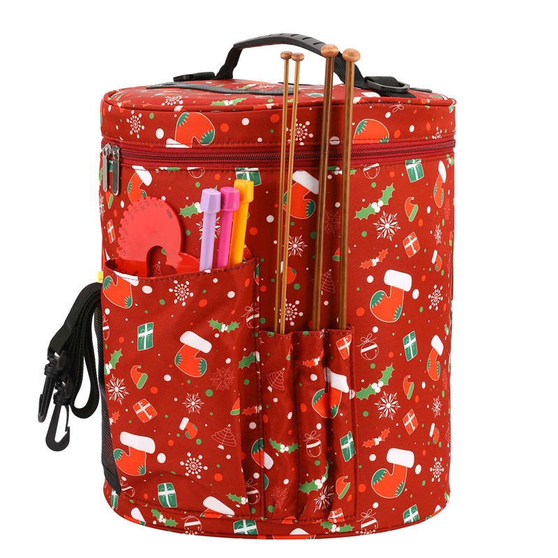 Knitting Bag Yarn Tote Storage Bag for Wool Crochet Hooks Knitting Needles