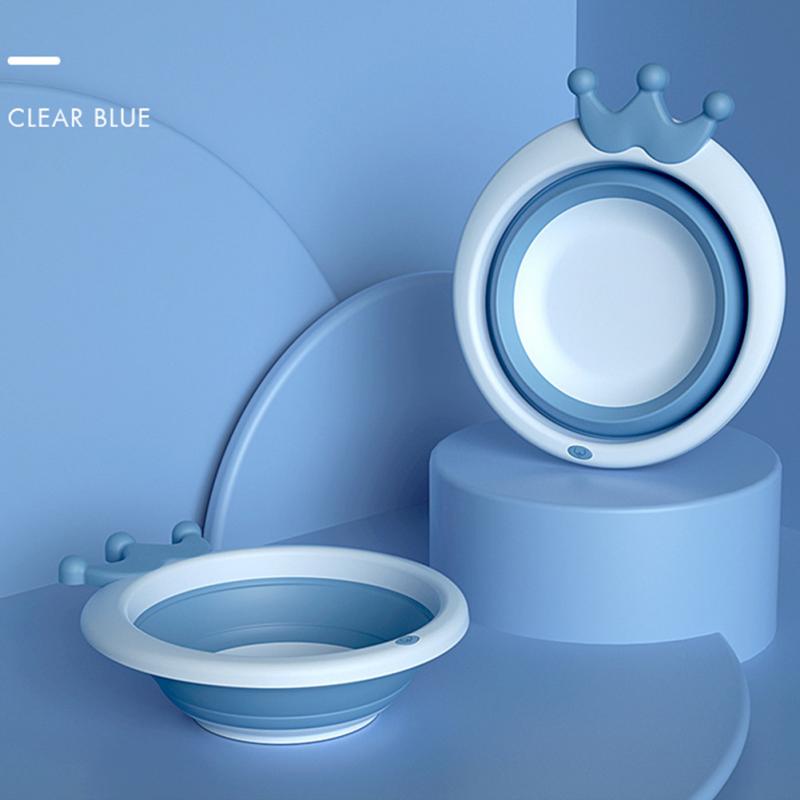 Newborn Bathing Tubs Foldable Crown Silicone Washing Basin  Products