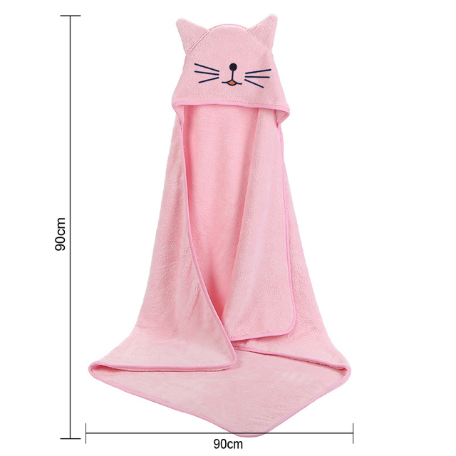 Baby Bath Towel With hood Blanket Swaddling Newborn Bathroom Products