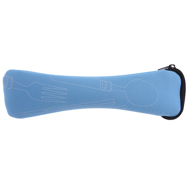 Portable Travel Camping Bag Cutlery Fork Poon Picnic Tool Storage
