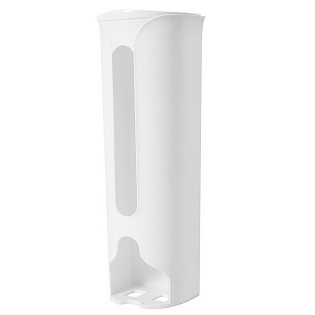 Kitchen Wall-Mounted Plastic Bag Storage Holder Garbage Pouch Saver