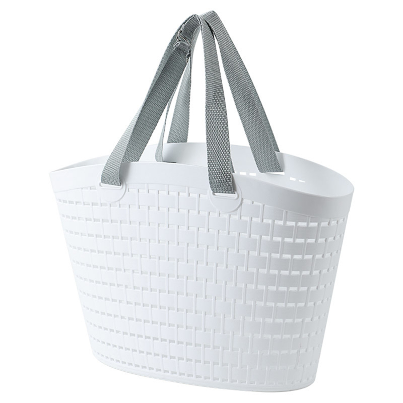 Multifunctional Shopping Bag Bath Portable Small Bath Basket Household Plastic Snack Storage