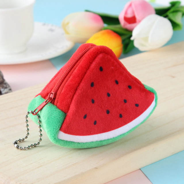 Fruit Shape Coin Purse Women Mini Card Bag Key Case Earphone Storage Bag