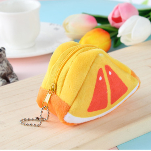 Fruit Shape Coin Purse Women Mini Card Bag Key Case Earphone Storage Bag
