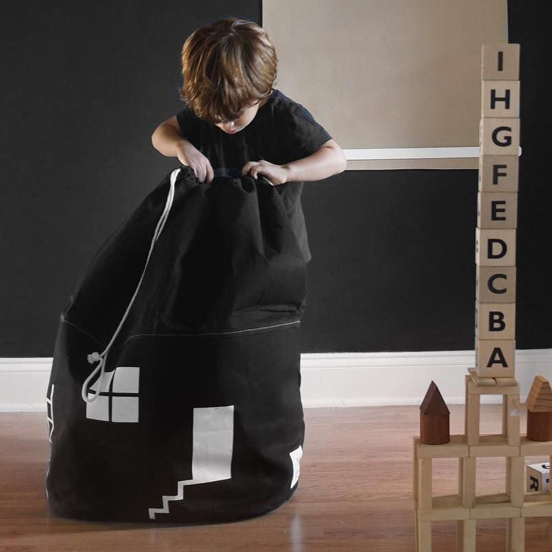 Explosion Large Capacity Cute House Storage Bag Children Kids Baby Pure Cotton