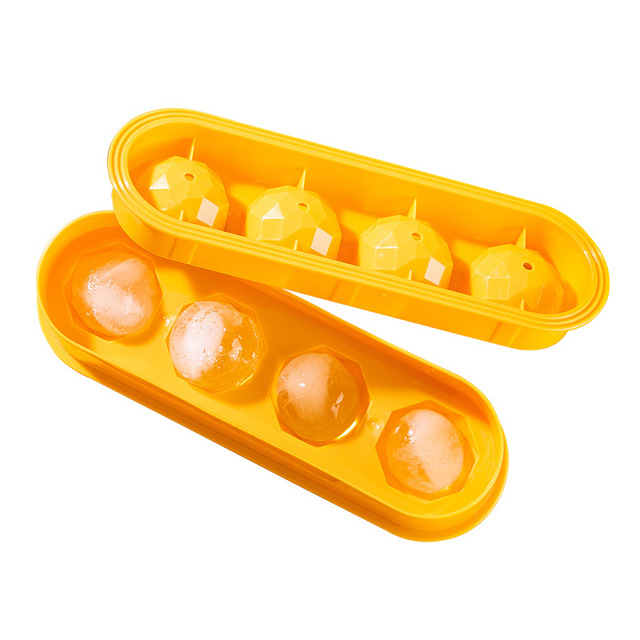 Whiskey Ice Cube Maker 4 Holds Ice Ball Mold Mould Brick Round Bar Accessiories High Quality Black Color Ice Mold Kitchen Tools