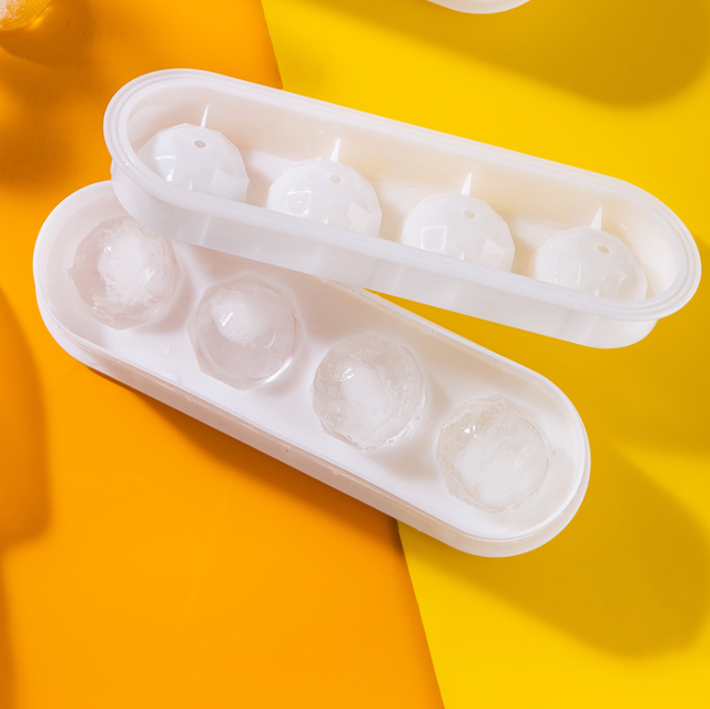 Whiskey Ice Cube Maker 4 Holds Ice Ball Mold Mould Brick Round Bar Accessiories High Quality Black Color Ice Mold Kitchen Tools