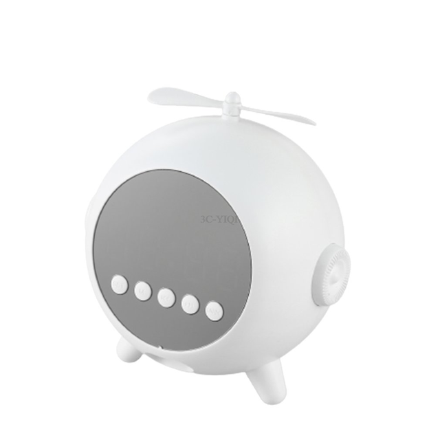Mini Portable Bluetooth-compatible Speaker Loudspeaker Car Audio TF Card Support  Alarm Clock Wireless Small Audio Digital Clock