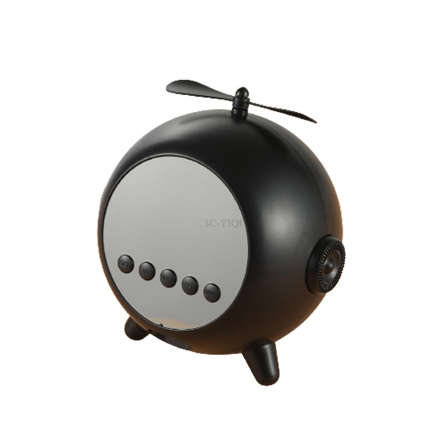 Mini Portable Bluetooth-compatible Speaker Loudspeaker Car Audio TF Card Support  Alarm Clock Wireless Small Audio Digital Clock