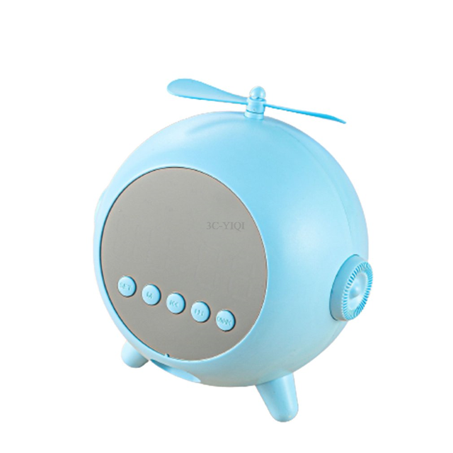 Mini Portable Bluetooth-compatible Speaker Loudspeaker Car Audio TF Card Support  Alarm Clock Wireless Small Audio Digital Clock
