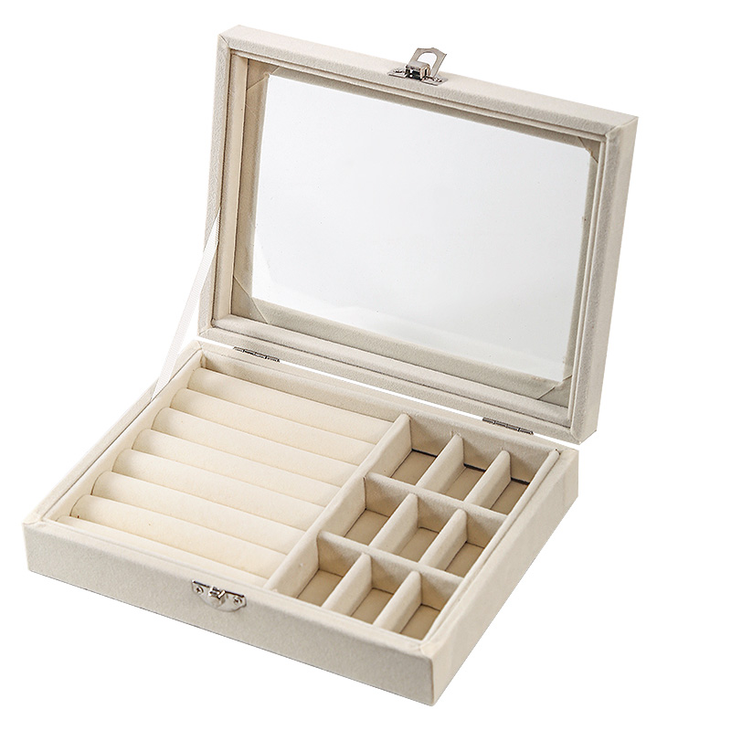 Storage Box Organizer Large Capacity Dustproof Cover Jewelry