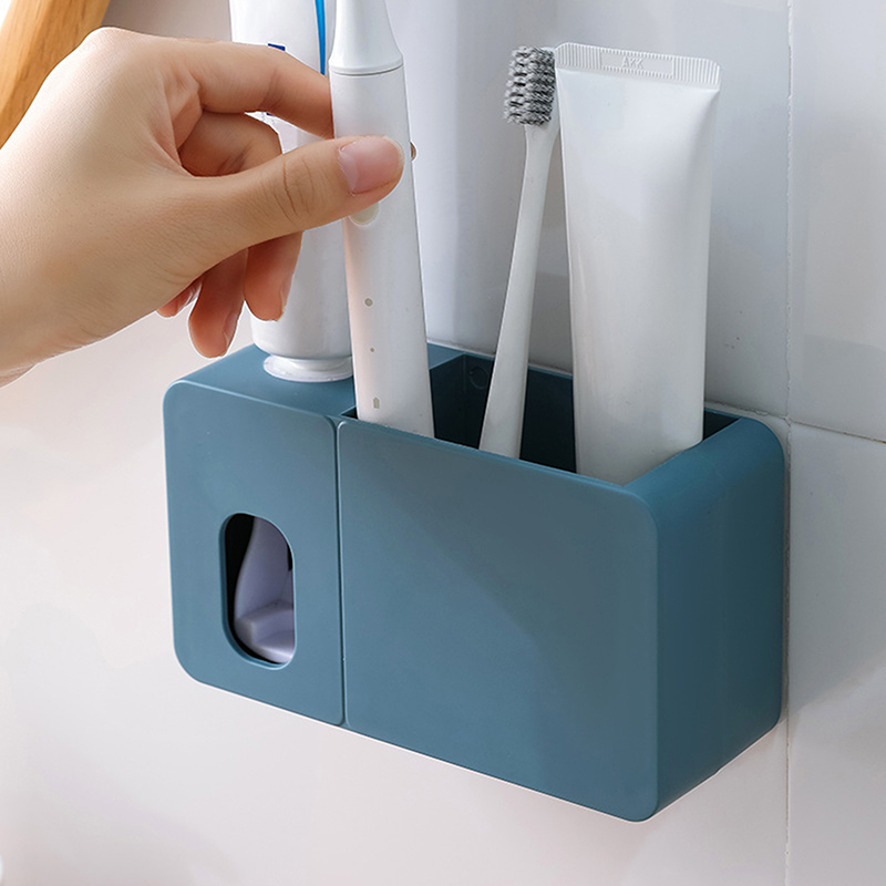 Auto Toothpaste Squeezer Storage Shelves Bathroom Products