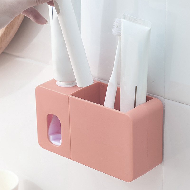 Auto Toothpaste Squeezer Storage Shelves Bathroom Products