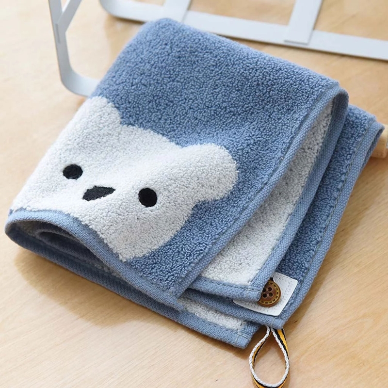 Children Towels Baby Face Towel Cute Cartoon Bear Pattern Bathroom Products