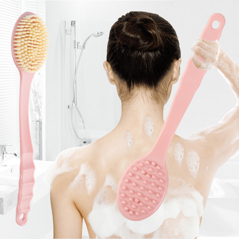 Soft Bristle Long Handle Bath Brush SPA Bathing Exfoliating  Bathroom Products
