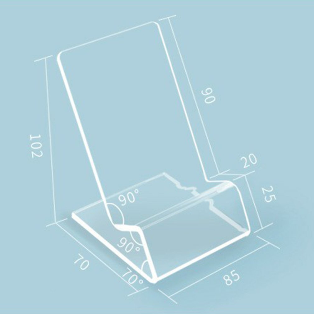 Acrylic Mobile Phone Display Stand Business Card Rack Office Stationery Supplies No Occupying Space Phone Display Stand