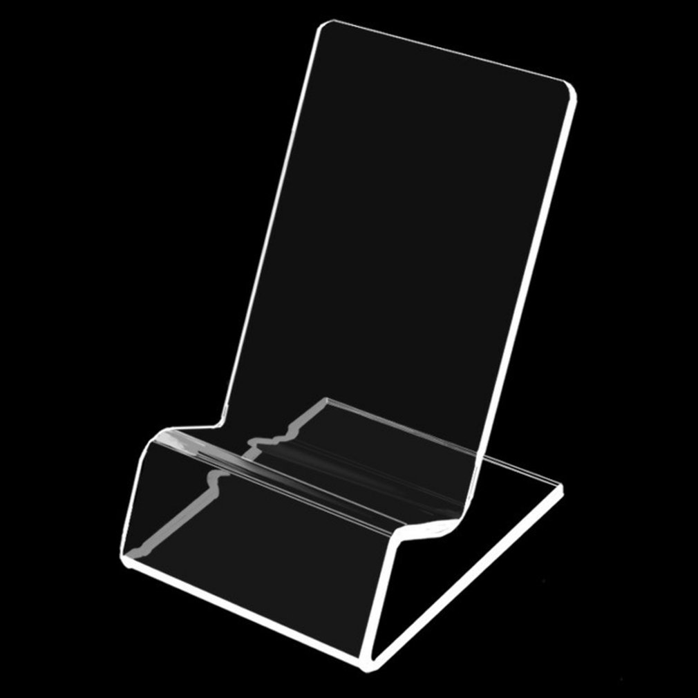 Acrylic Mobile Phone Display Stand Business Card Rack Office Stationery Supplies No Occupying Space Phone Display Stand