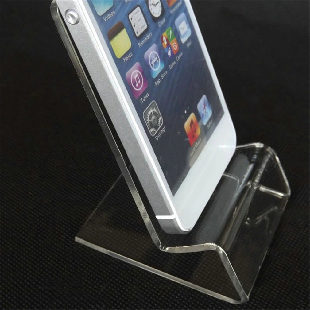 Acrylic Mobile Phone Display Stand Business Card Rack Office Stationery Supplies No Occupying Space Phone Display Stand