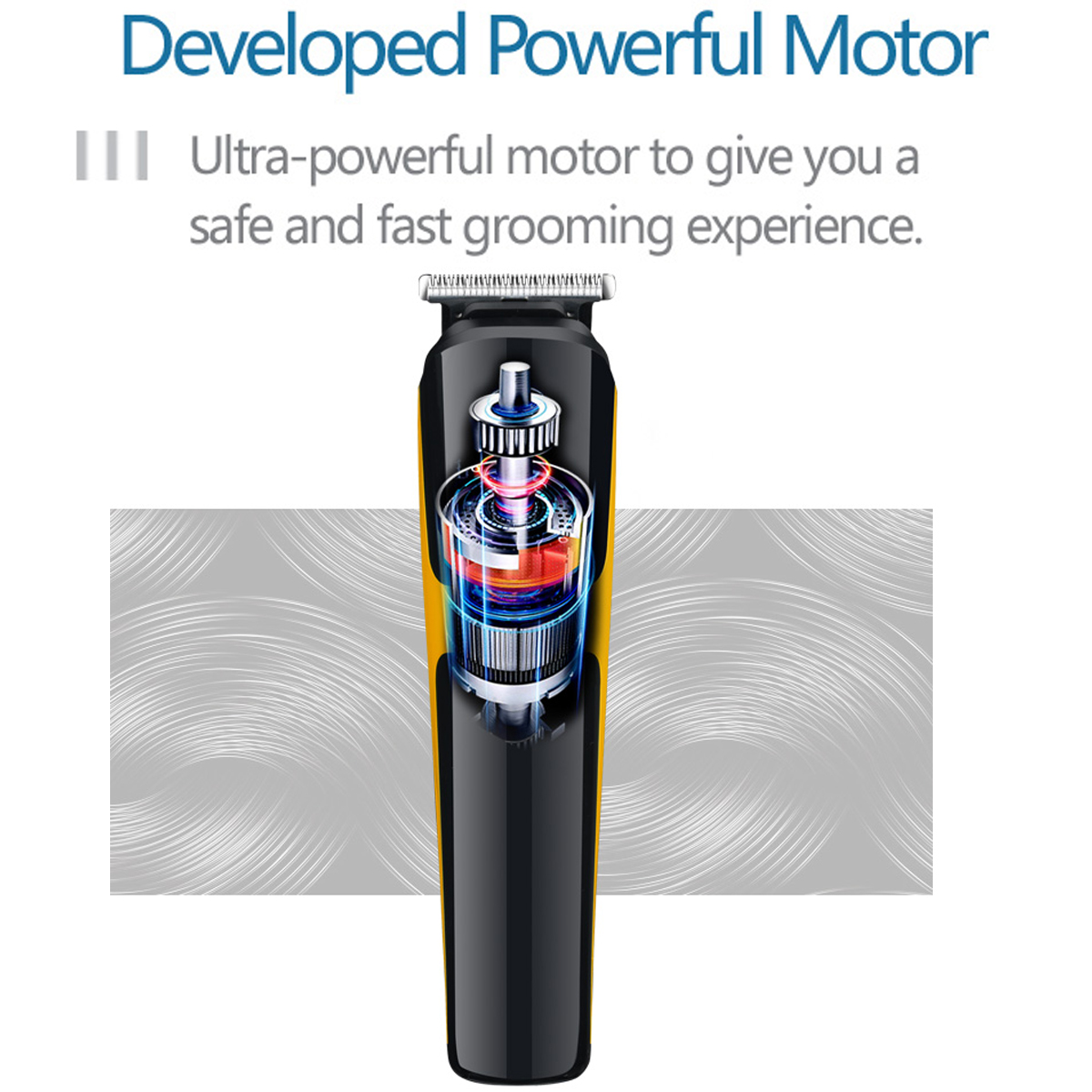 3 In 1 Electric T-Blade Hair Trimmer/Foil Shave/Nose And Ear Trimmer