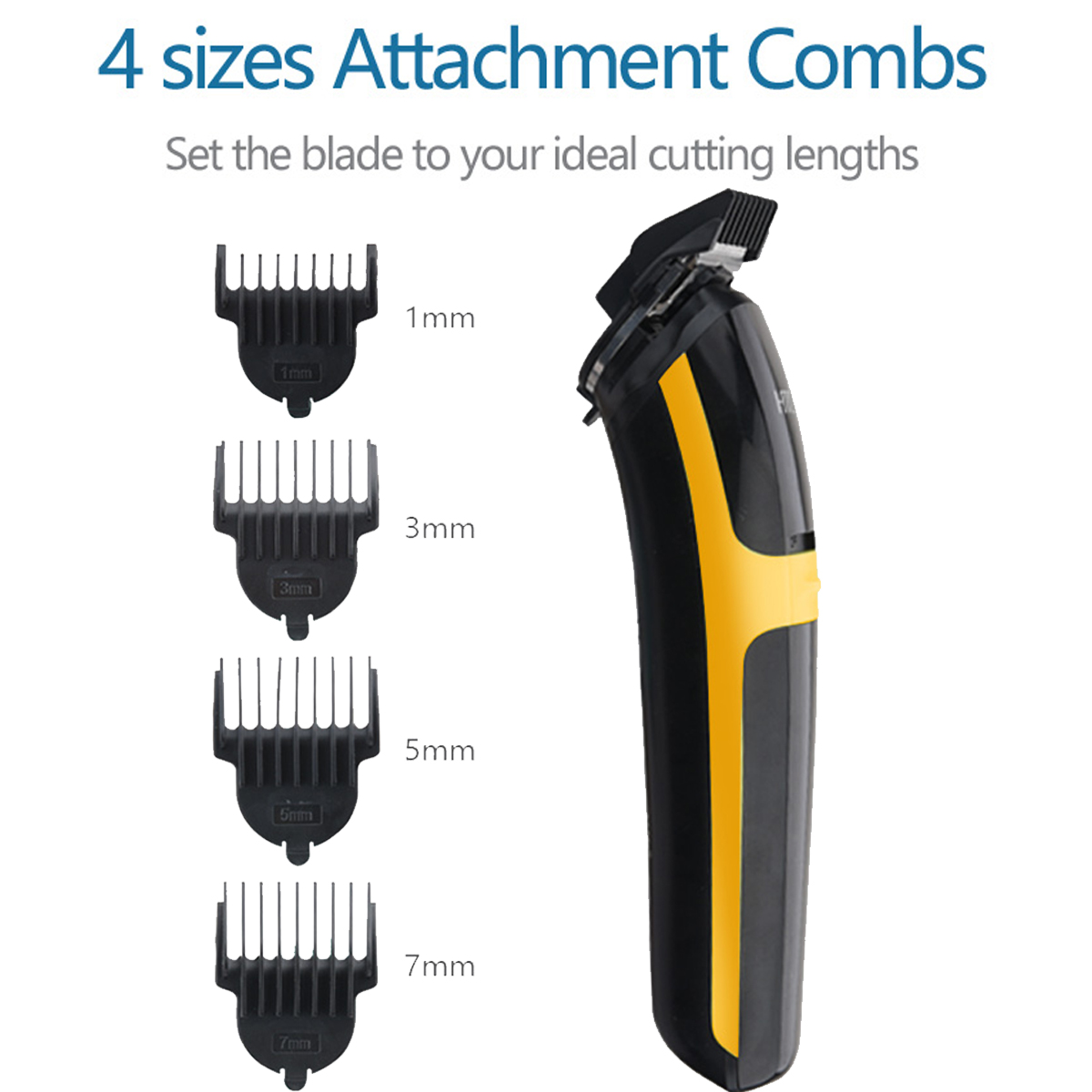 3 In 1 Electric T-Blade Hair Trimmer/Foil Shave/Nose And Ear Trimmer