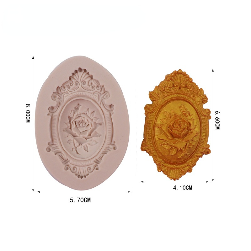 3D Rose Silica Gel Mold Cake Mold Fudge Mold Cake Decoration Tool Chocolate Fudge Mold Turn Sugar Craft Baking Kitchen Tool