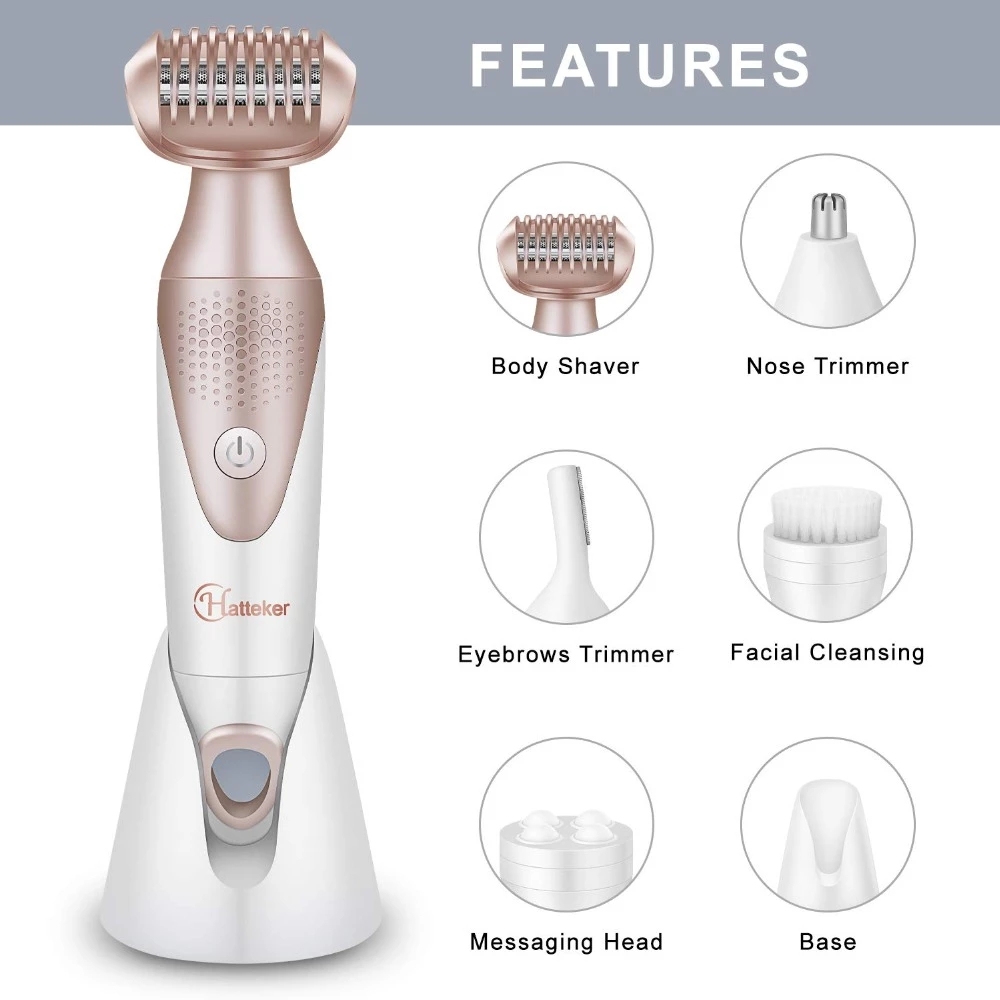 5 In 1 Electric Epilator Women Shaver Painless Hair Removal Epilator Shaving Machine