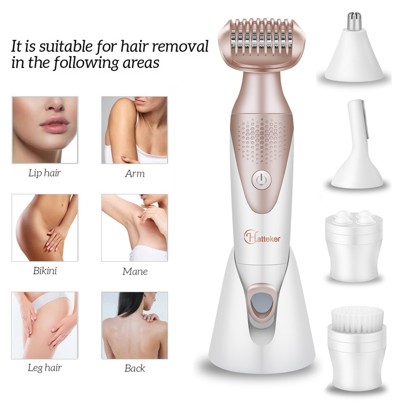 5 In 1 Electric Epilator Women Shaver Painless Hair Removal Epilator Shaving Machine