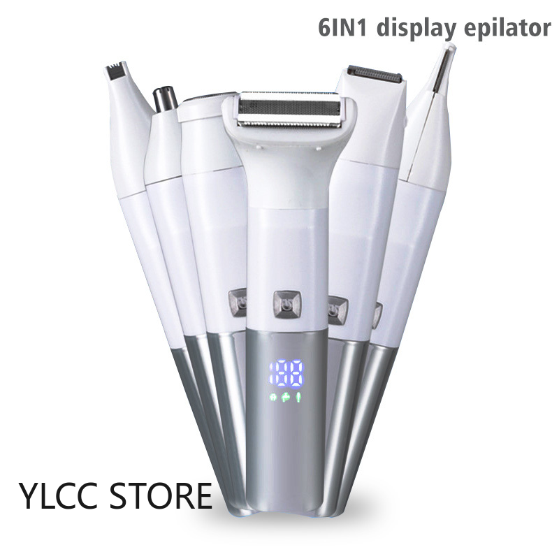 Multifunctional Electric Shaver for Women Rechargeable Lady Nose Eyebrow Trimmer
