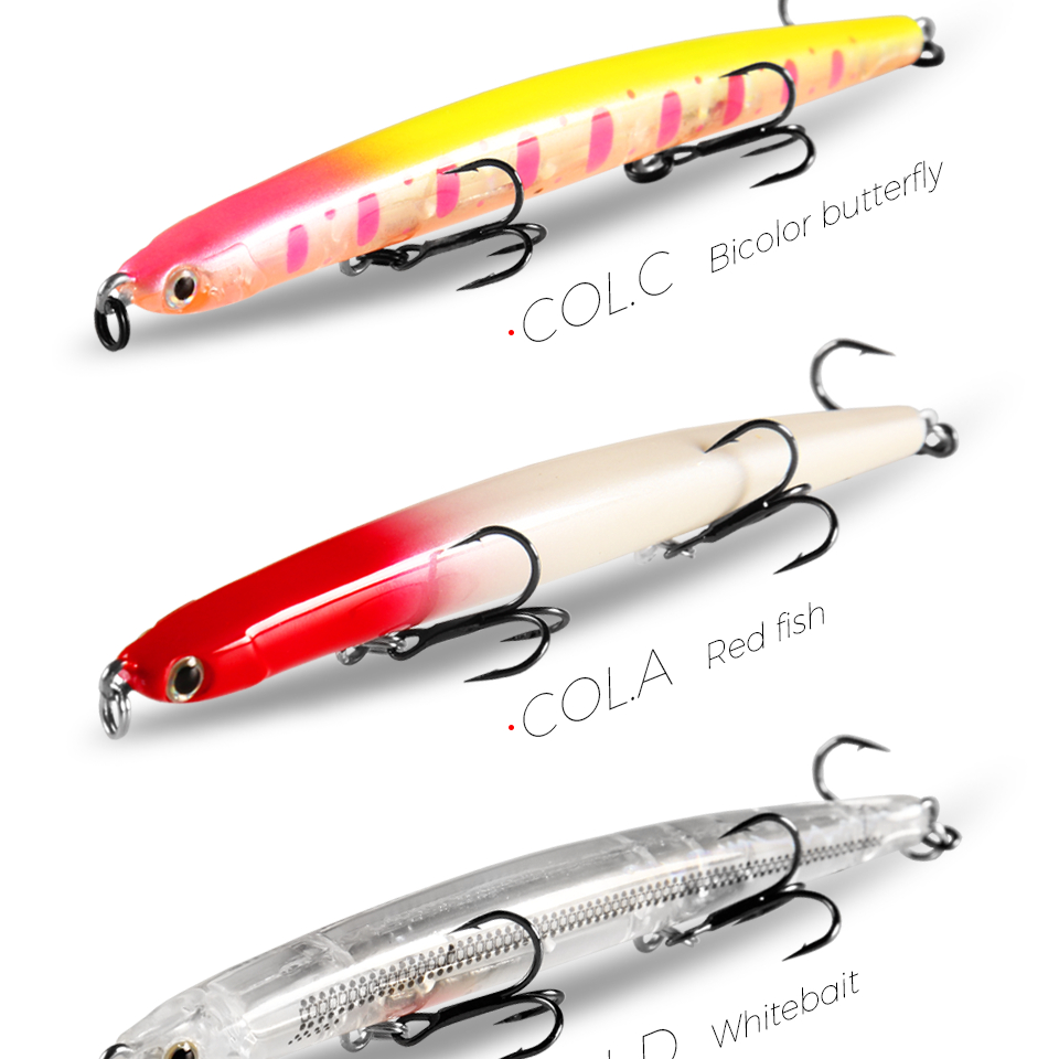 professional  Hot Fishing lures 11cm 12g Sinking pencil bait lure High Quality Hard Baits Good Action Wobblers